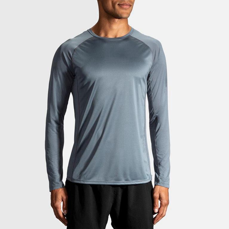 Brooks Stealth Hombre Camisetas Manga Larga - Azules (5420HGVUQ)